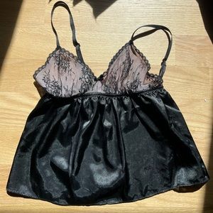 Black lace cami
